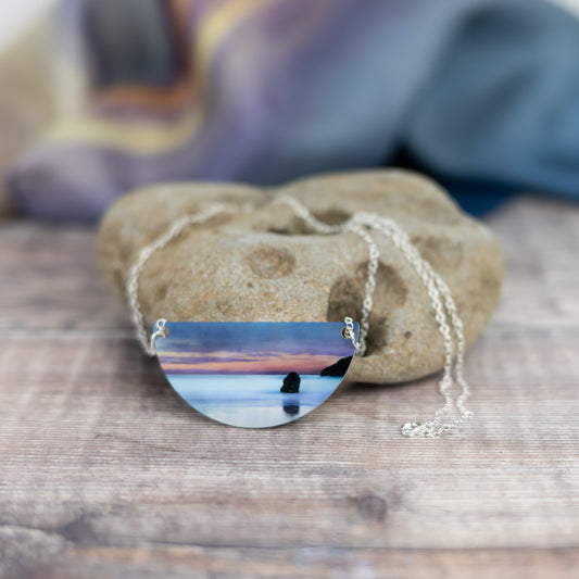 Sango Bay Durness Aluminium and Silver Necklace