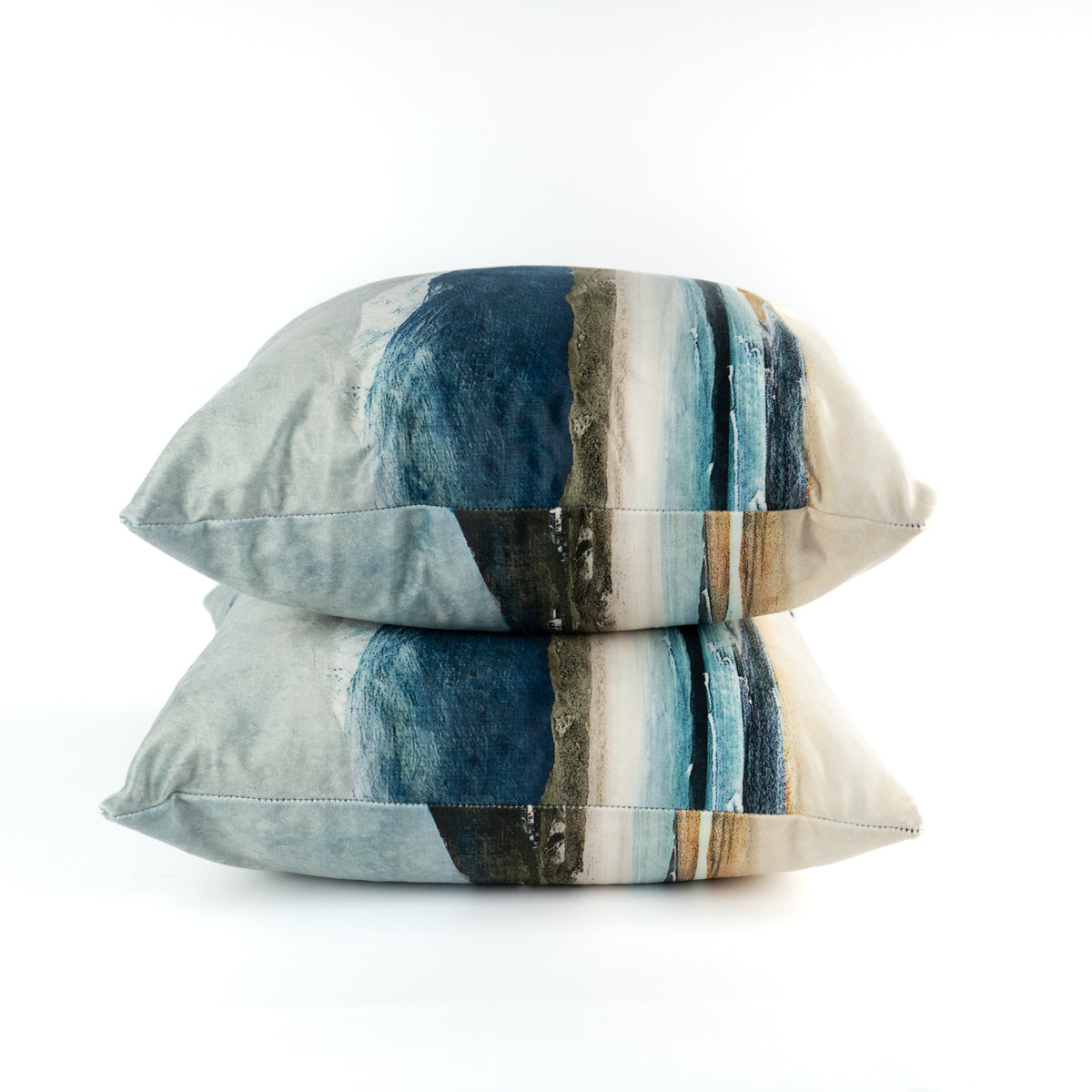 Winter Luskentyre Isle of Harris Velvet Cushion
