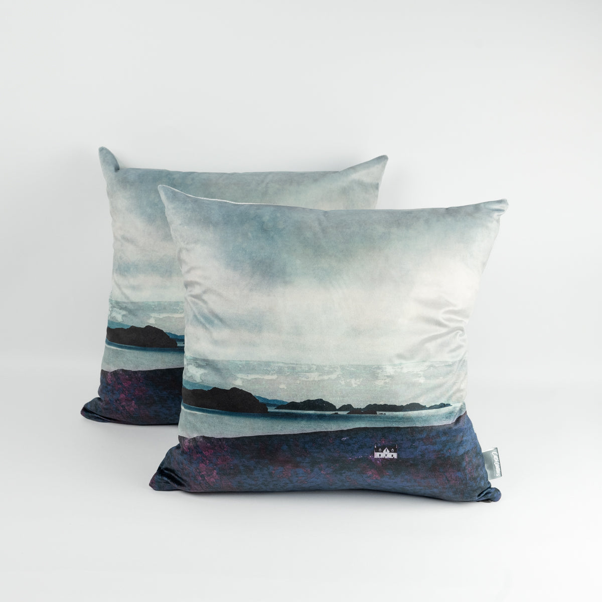 The Summer Isles from Achiltibuie Velvet Cushion