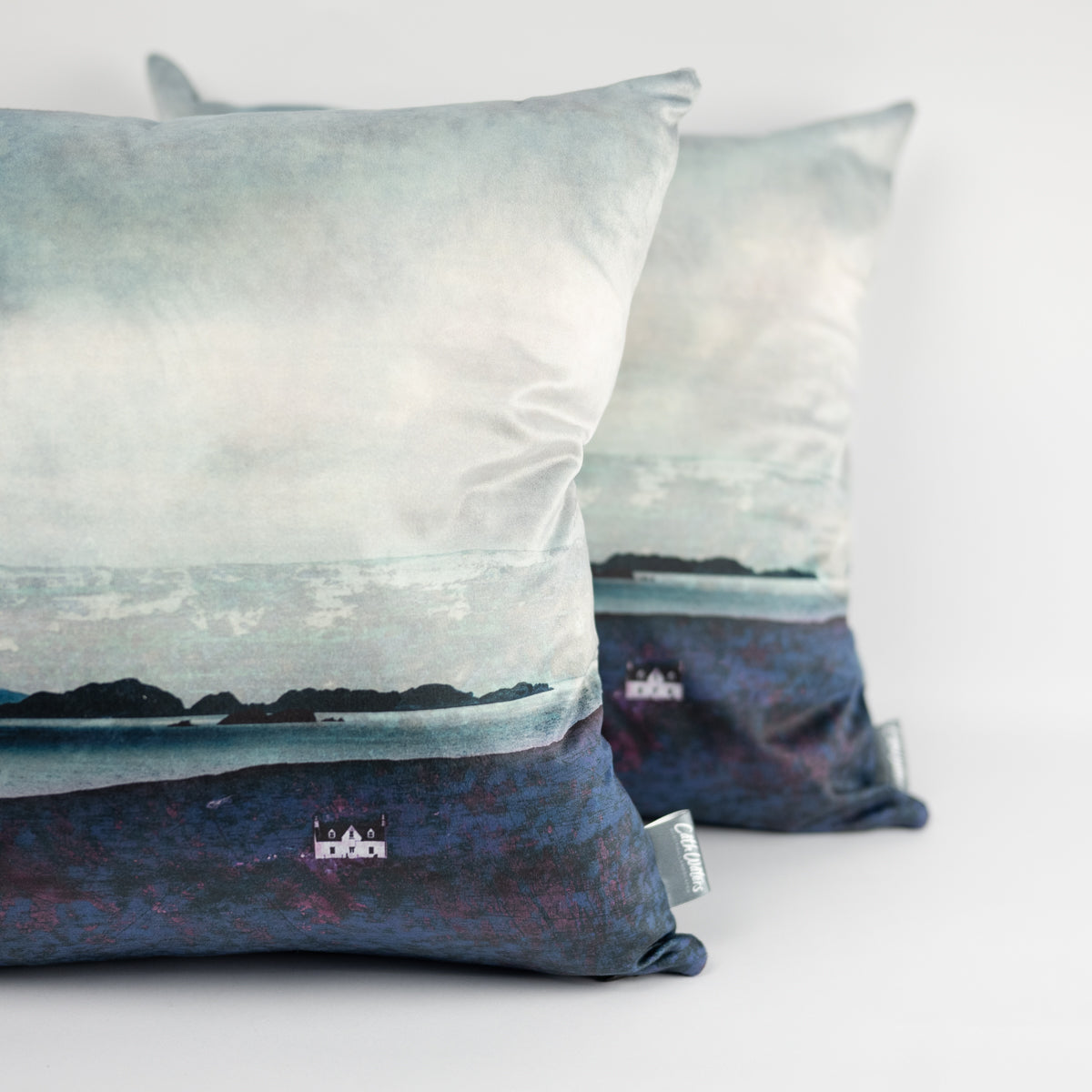 The Summer Isles from Achiltibuie Velvet Cushion