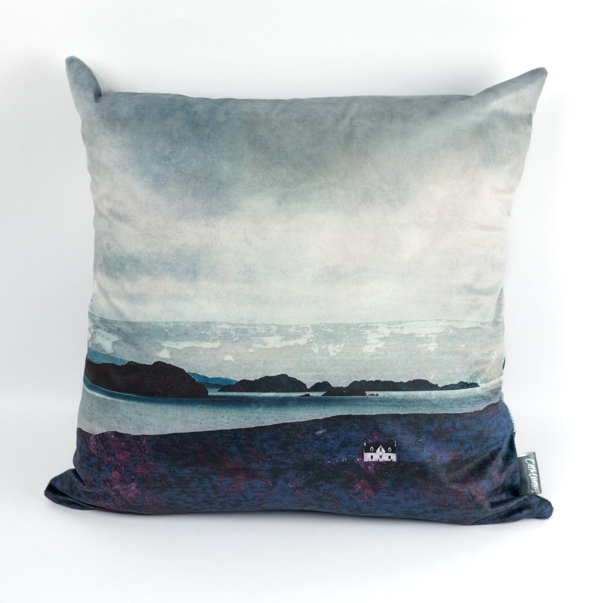The Summer Isles from Achiltibuie Velvet Cushion