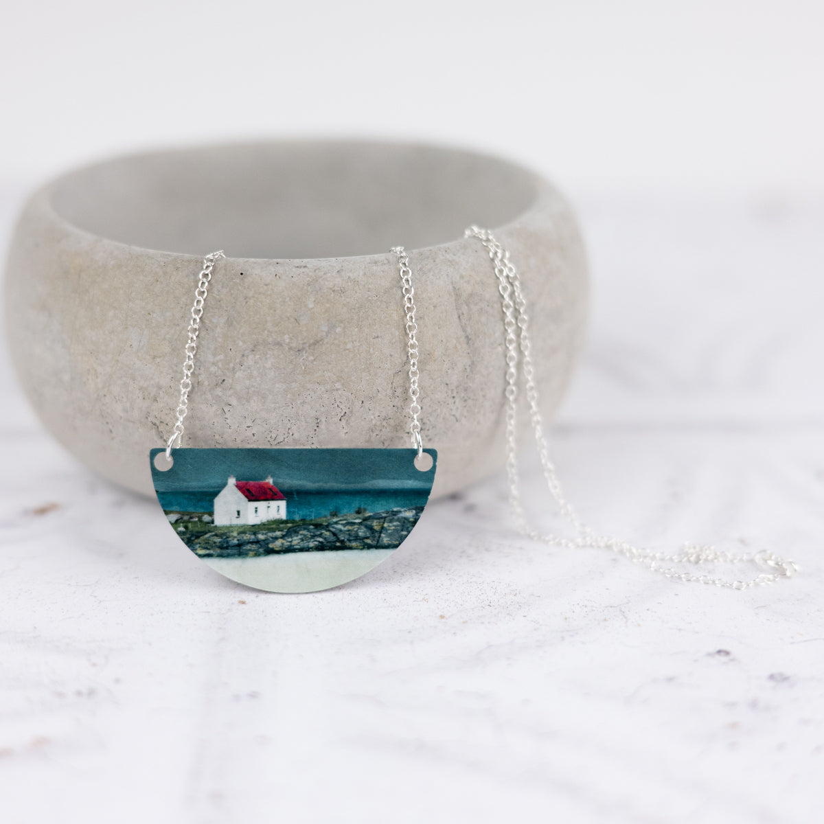 The Isle of Barra Aluminium and Silver Small Necklace