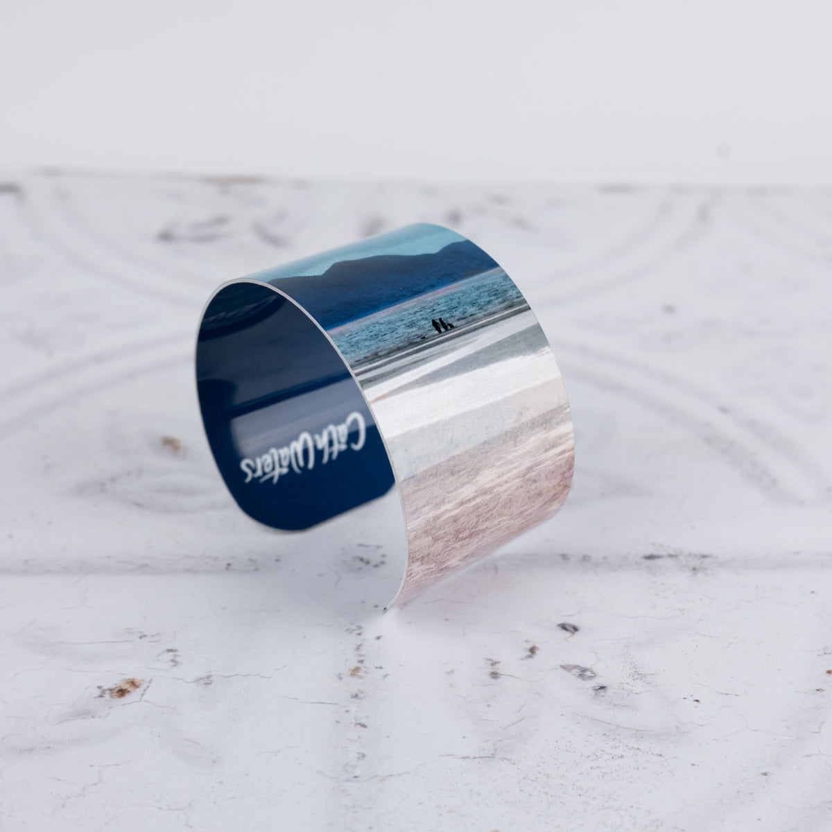 “A walk on the beach” Skye from Applecross Aluminium Bangle
