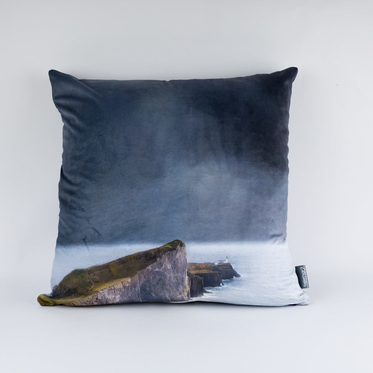 Neist Point Isle of Skye Velvet Cushion