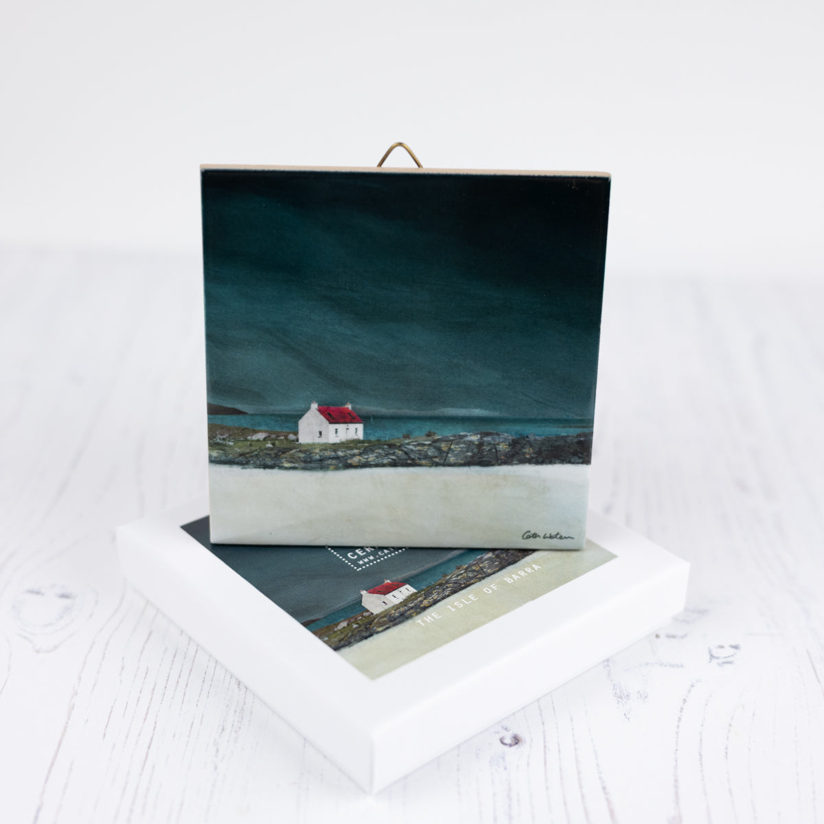The Isle of Barra Gift Boxed 4.25" ceramic tile