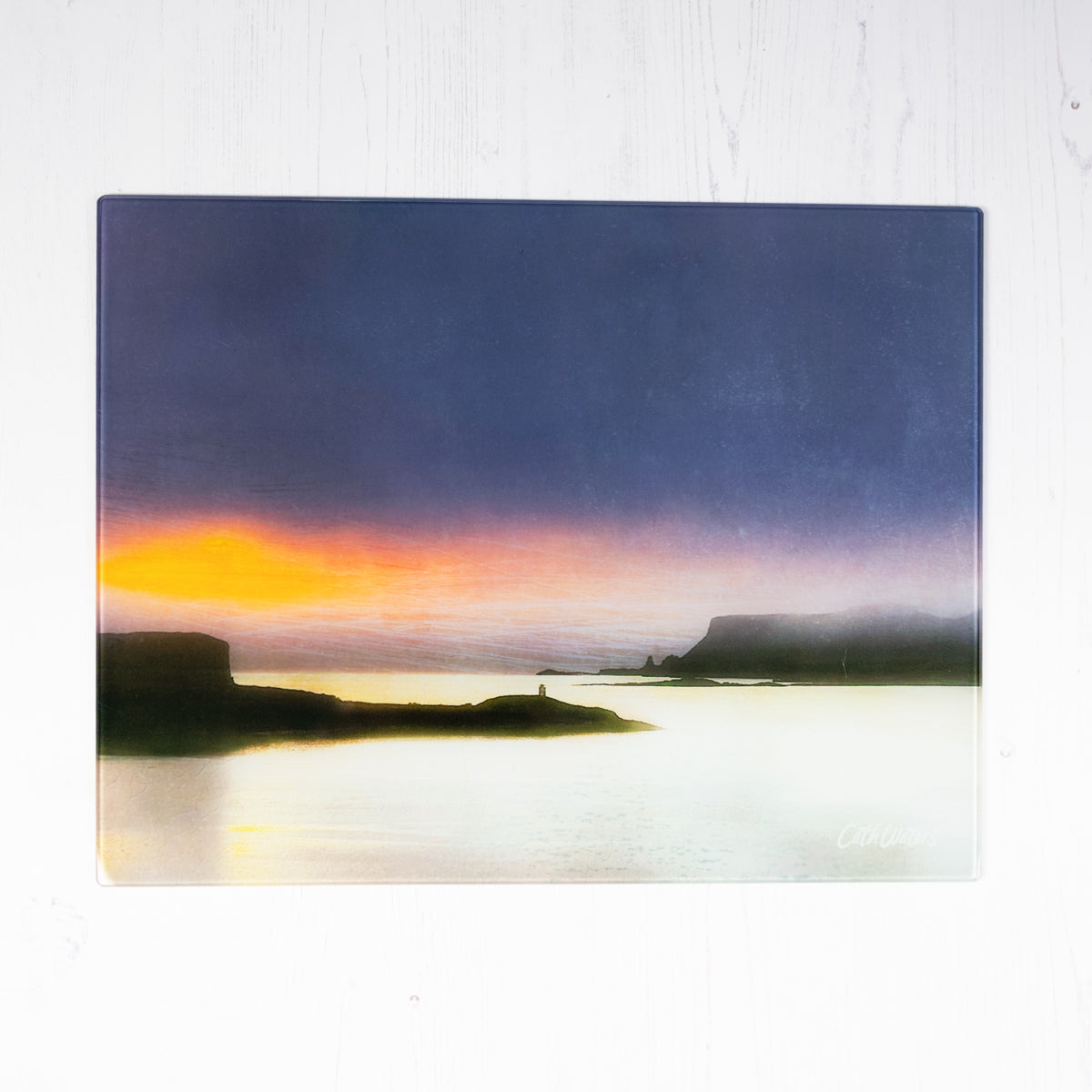 Ardtreck Lighthouse Skye Glass Worktop Saver