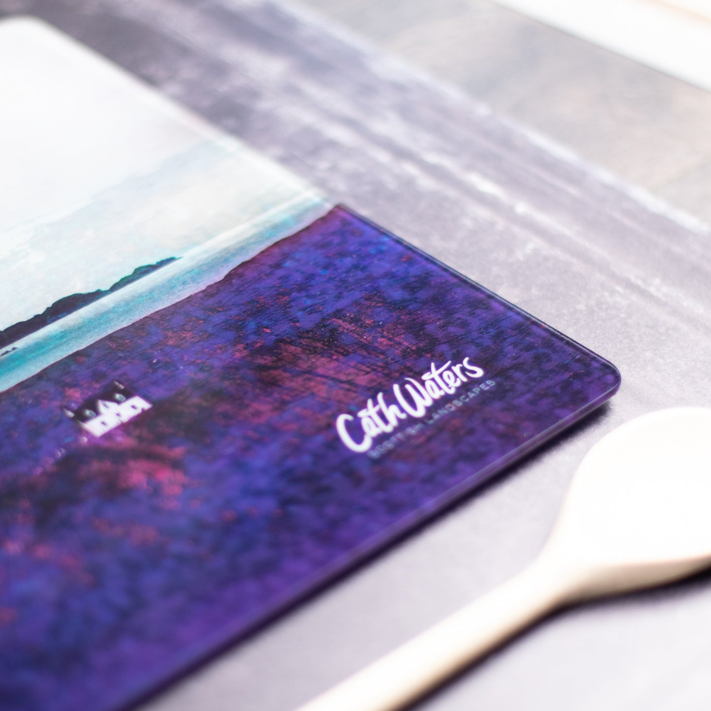 The Storr Loch Isle of Skye Glass Worktop Saver