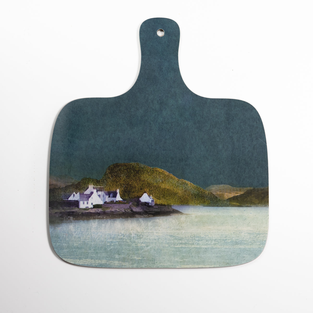 Plockton Large Chopping Board Cath Waters Scottish Landscapes