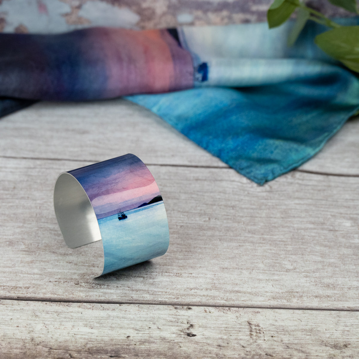 Fishing the Little Minch Aluminium Bangle