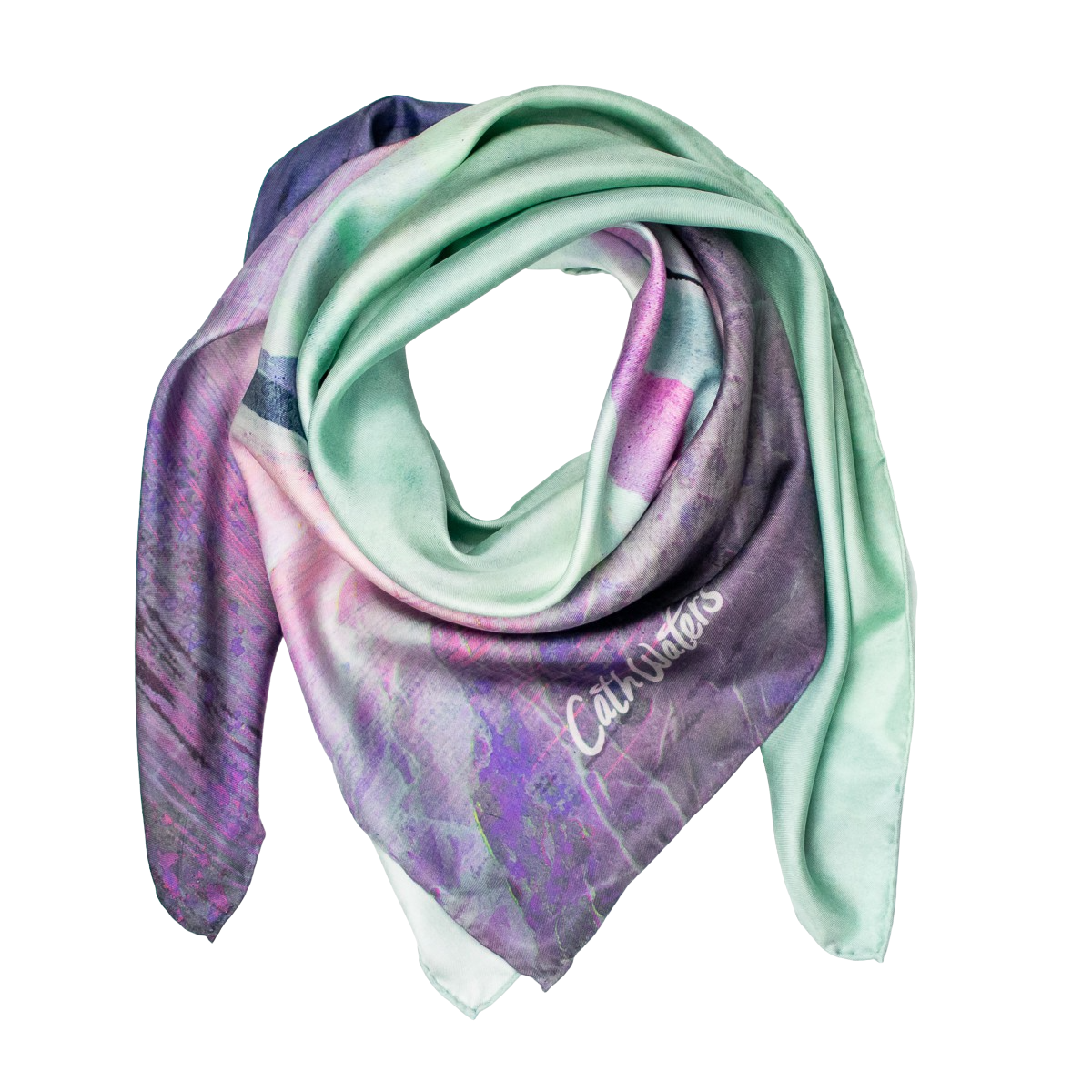 Arran over the Sound of Bute Large Square Silk Scarf
