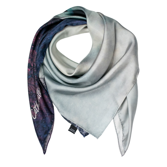 The Summer Isles from Achiltiebuie Large Square Silk Scarf