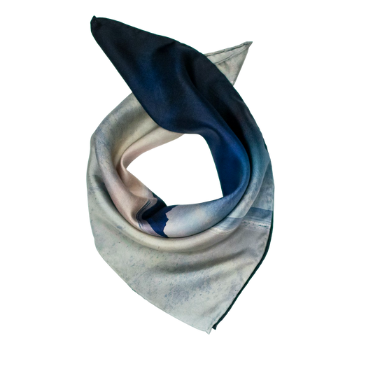 Talisker Sundown Isle of Skye Small Square Silk Scarf