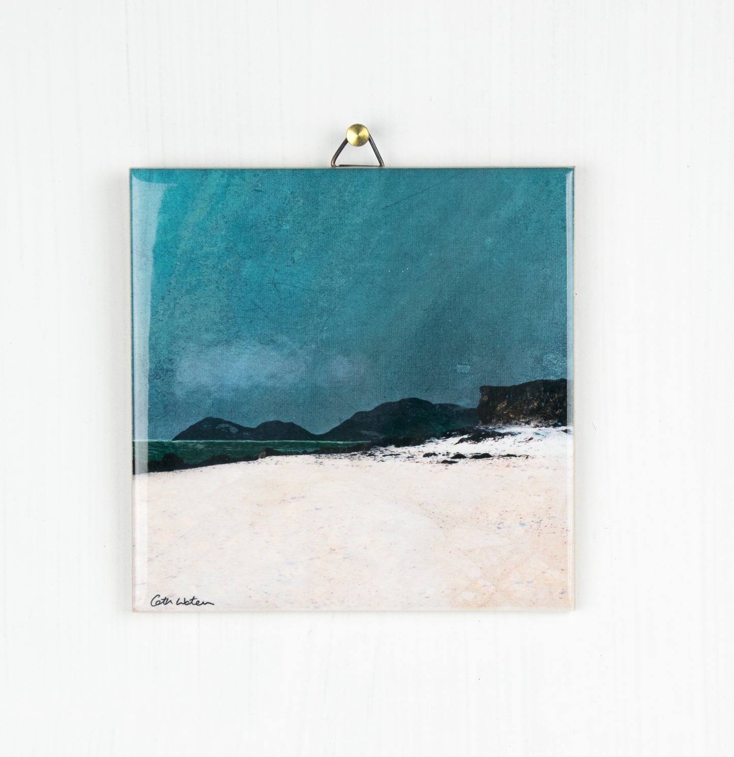 Coral Beach Skye Tile Art