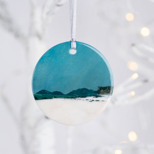 Harris from Coral Beach Isle of Skye Porcelain Hanging Ornament