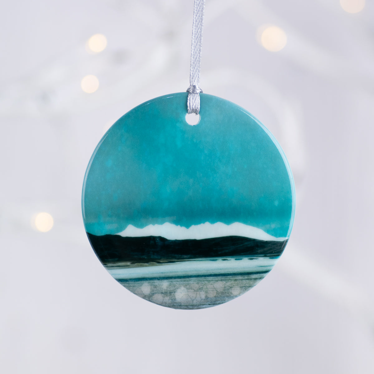 Winter Cuillin Isle of Skye Porcelain Hanging Ornament