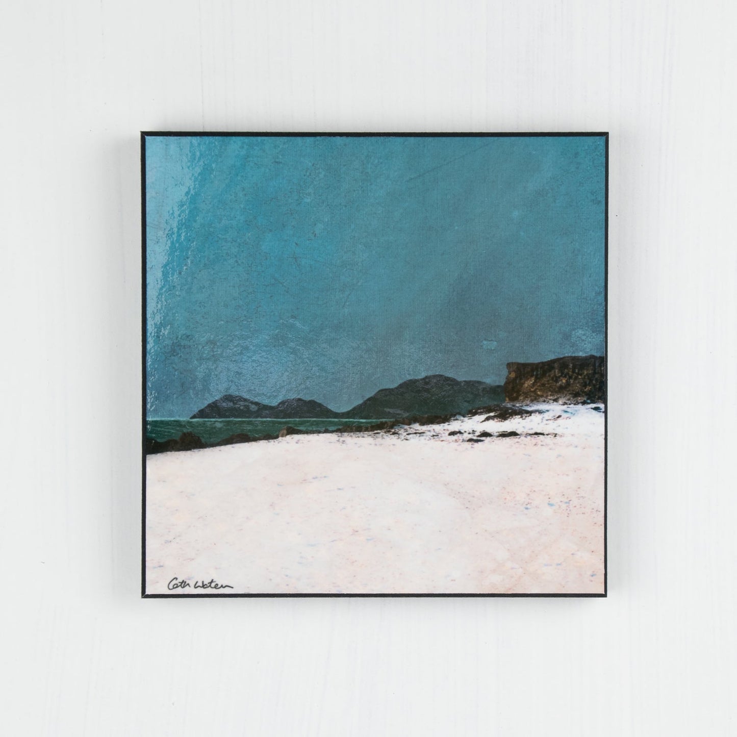 Harris from Coral Beach Isle of Skye Wood Block Print