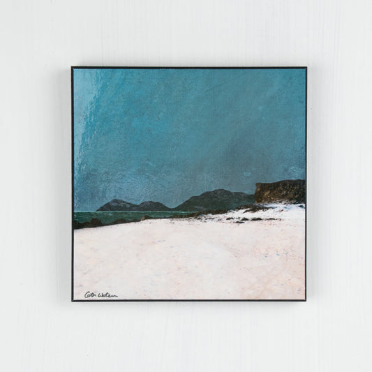 Harris from Coral Beach Isle of Skye Wood Block Print
