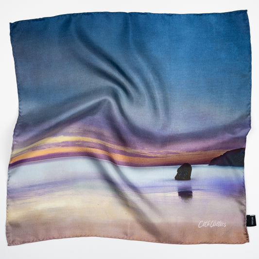 Sango Bay Durness Small Square Silk Scarf