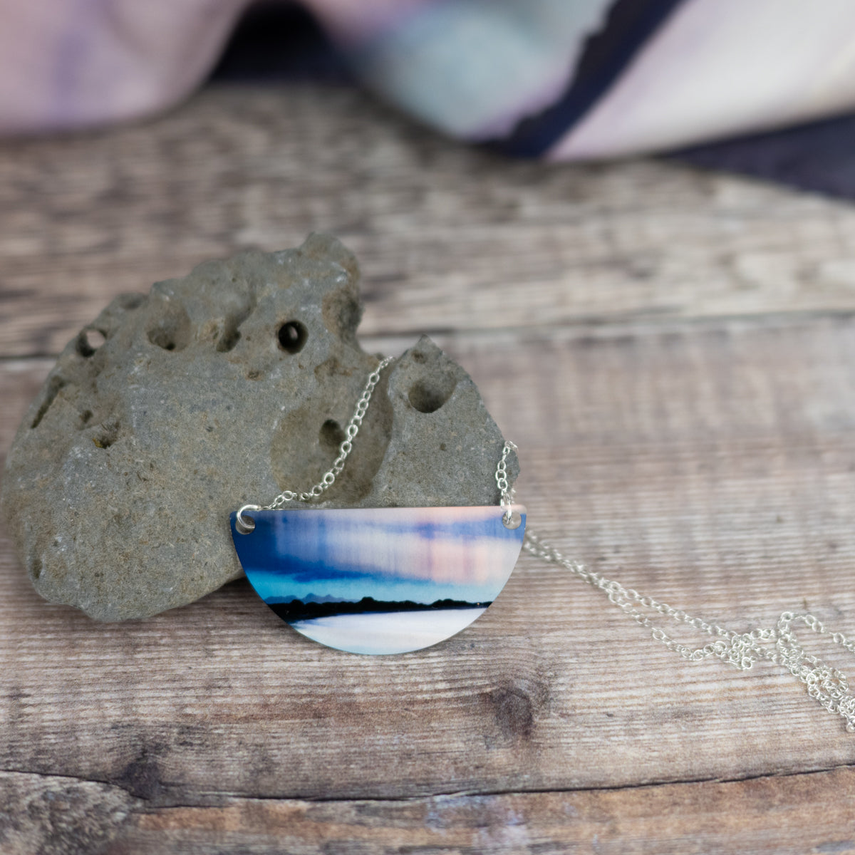 Arisaig Aurora Aluminium and Silver Necklace