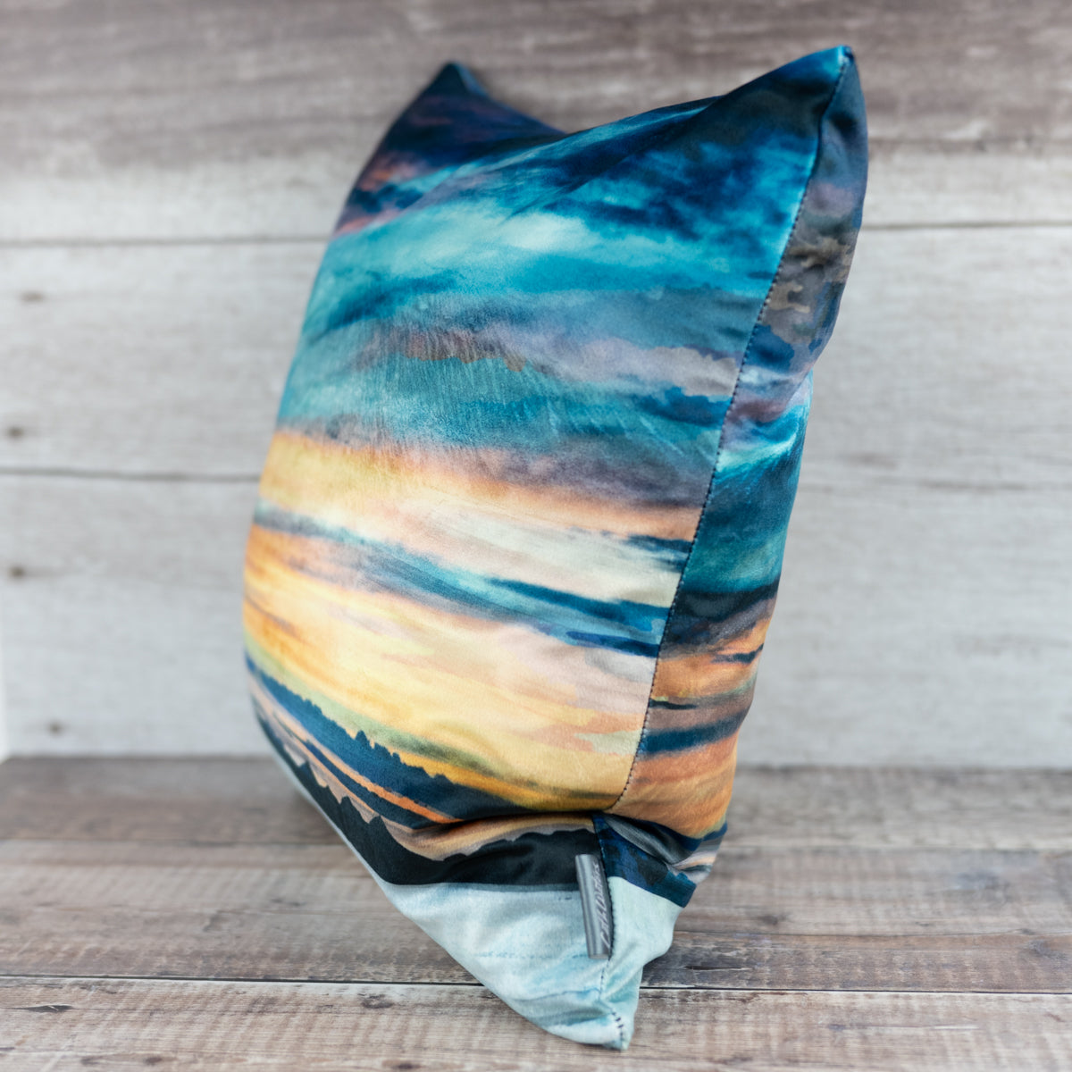 The Western Isles from Skye Velvet Cushion