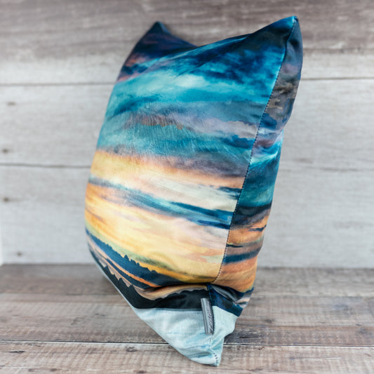 The Western Isles from Skye Velvet Cushion