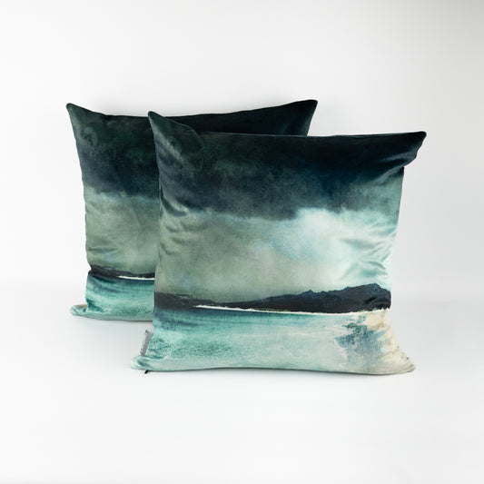 Reef Beach Isle of Lewis Velvet Cushion