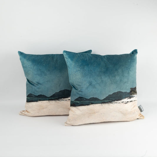 Harris from Coral Beach Isle of Skye Velvet Cushion