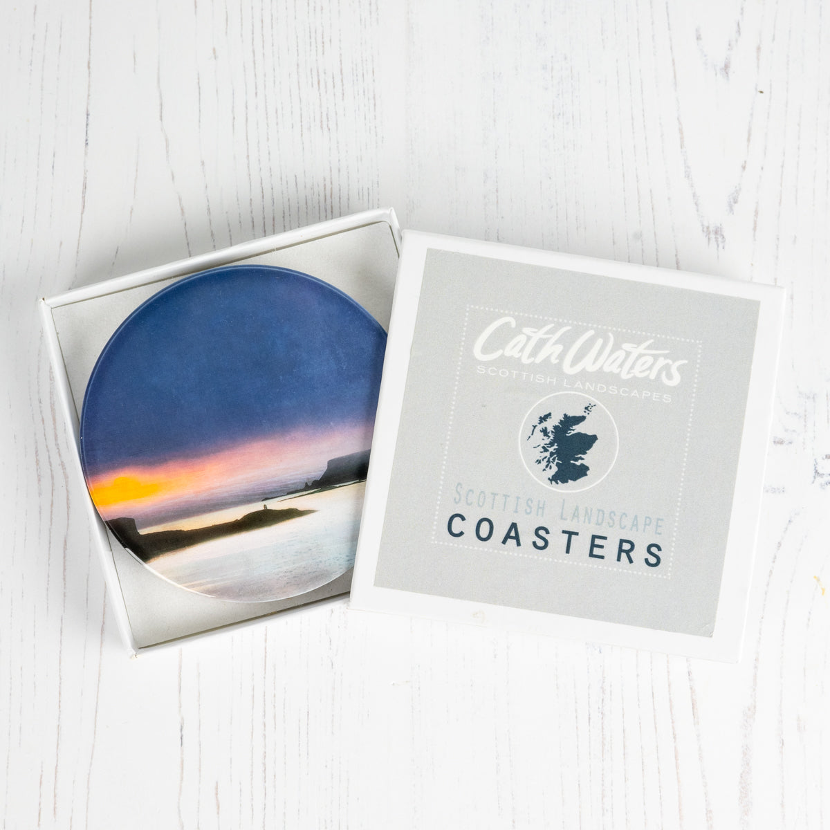 Ardtreck Lighthouse Skye Ceramic Coaster Gift Boxed