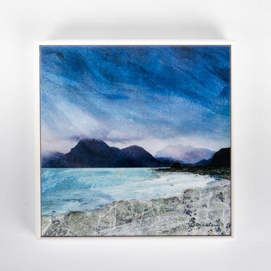 Elgol Shore Isle of Skye Wood Framed 6" ceramic tile