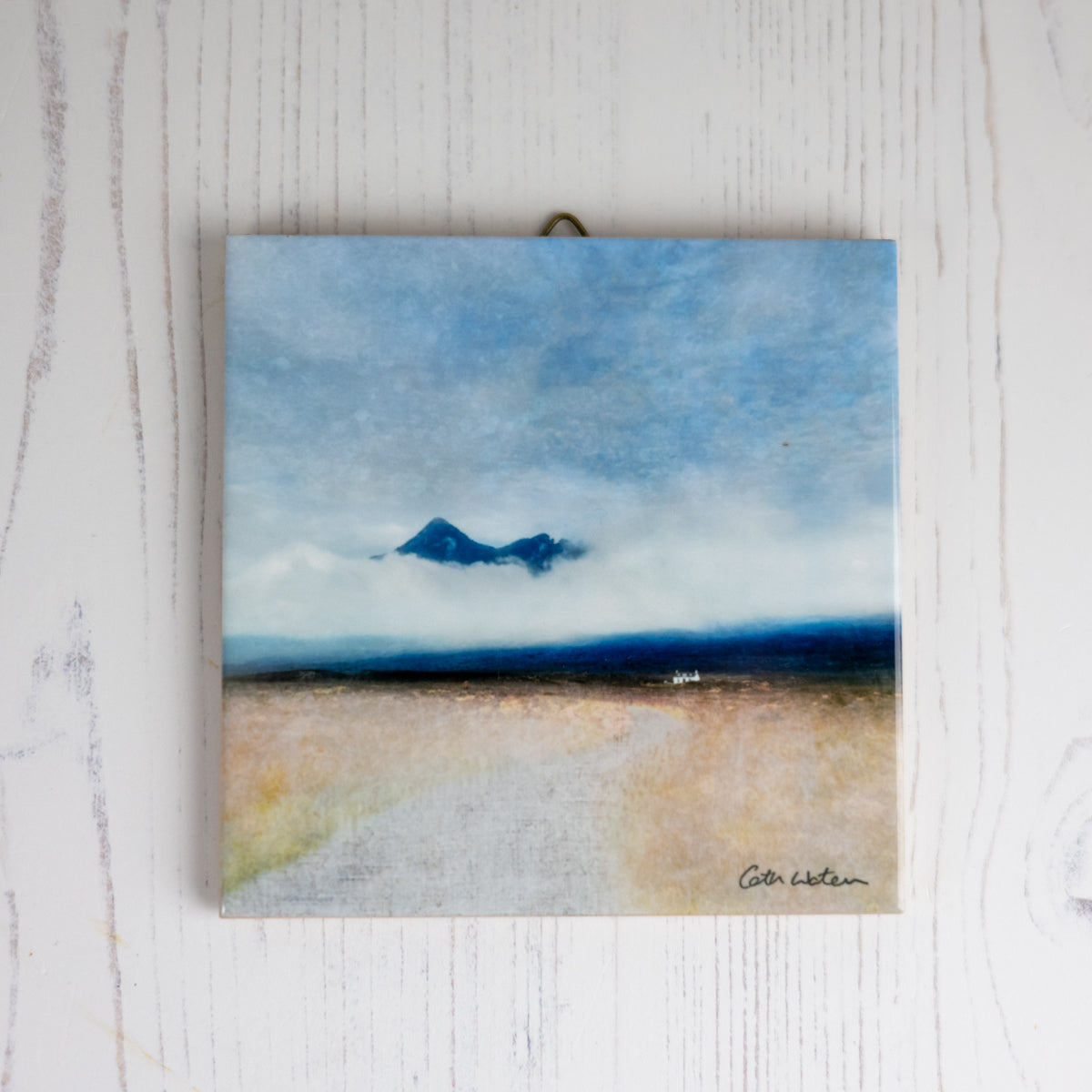 Cuillin Cottage Sligachan Isle of Skye Gift Boxed 4.25" ceramic tile