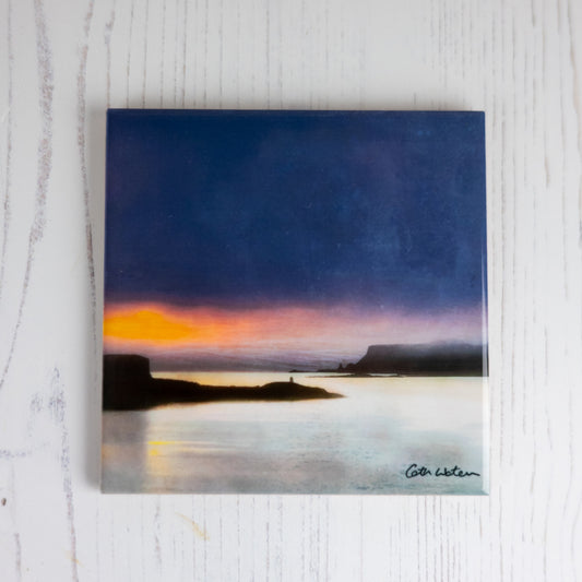 Ardtreck Lighthouse Skye Inlaid Ceramic Tile