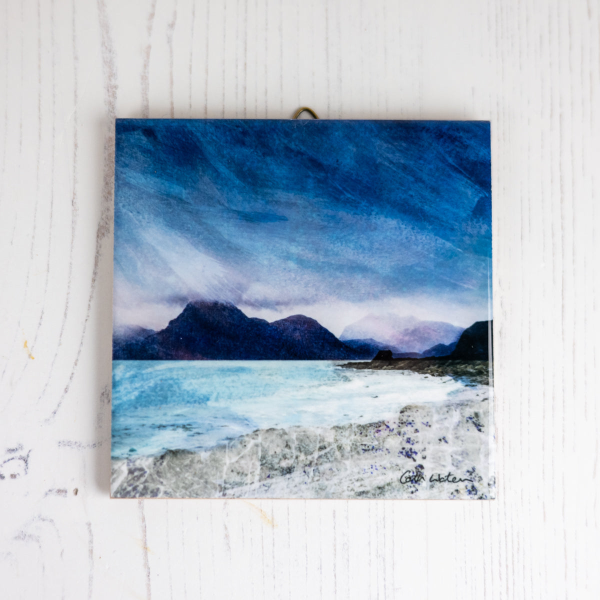 Elgol Shore Isle of Skye Gift Boxed 4.25" ceramic tile