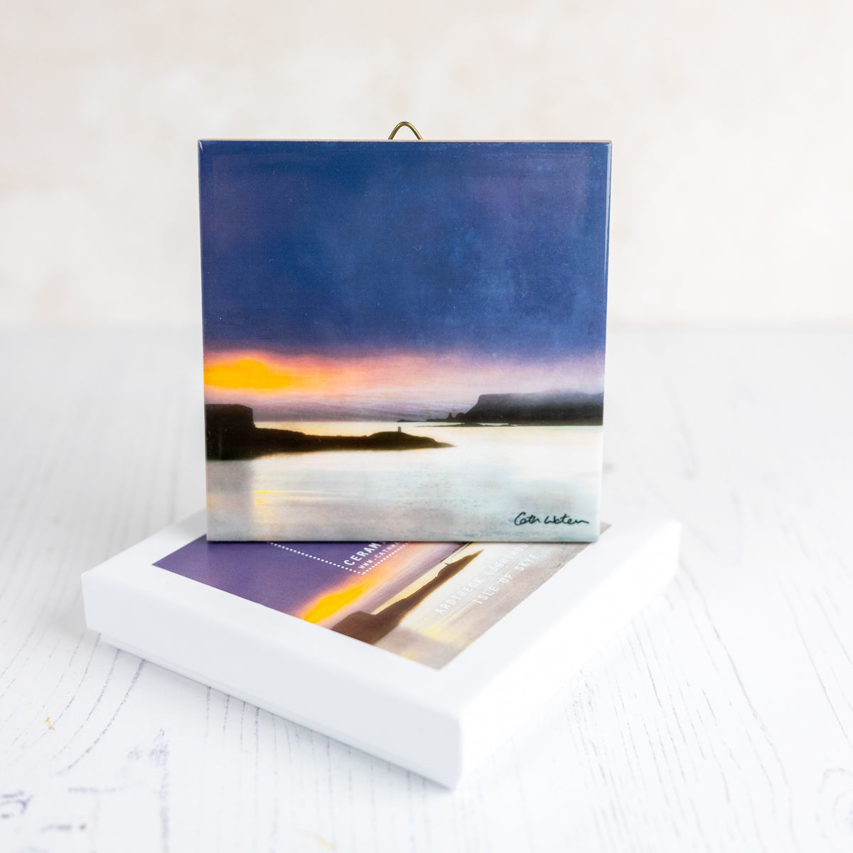 Ardtreck Lighthouse Skye Gift Boxed 4.25" ceramic tile