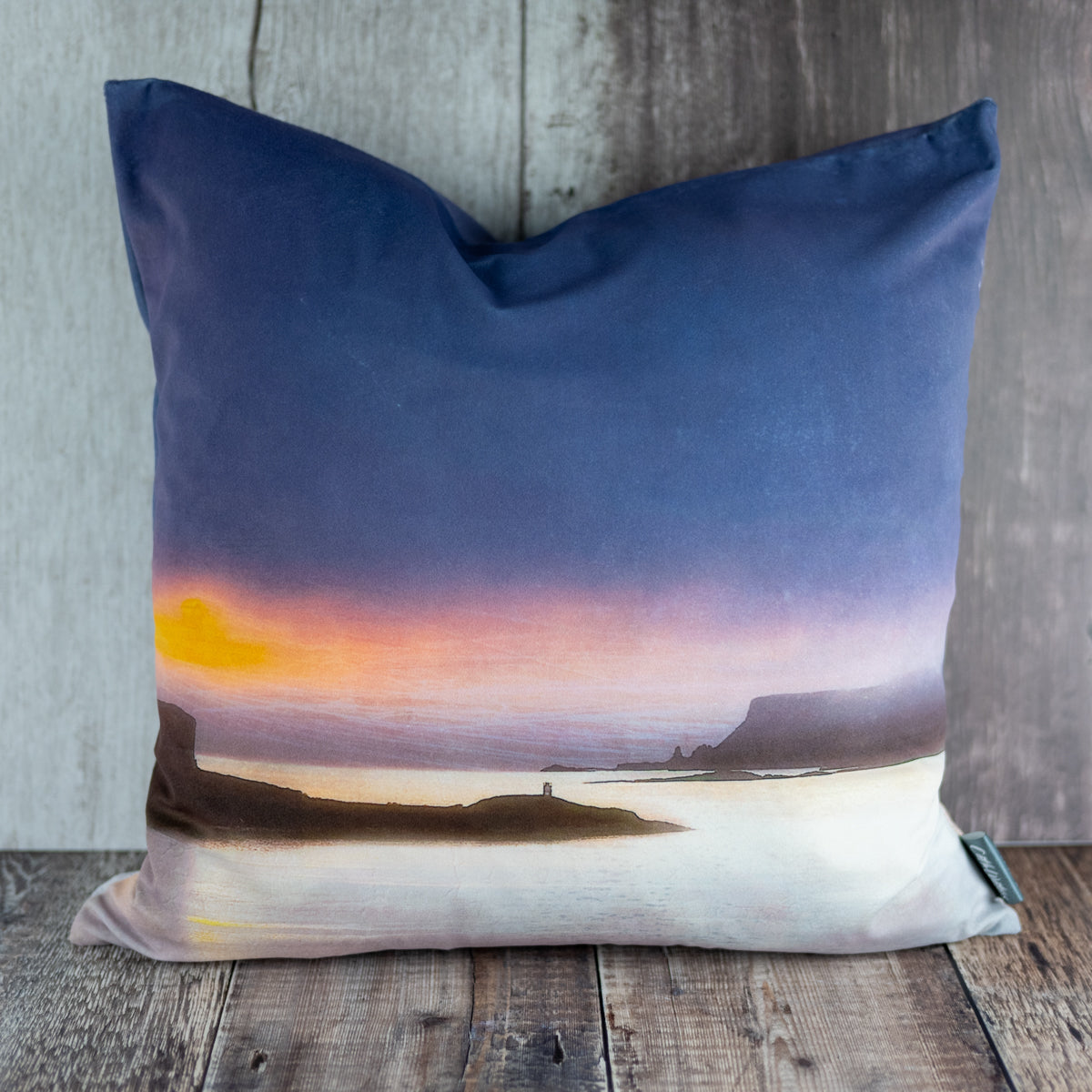 Ardtreck Lighthouse Skye Velvet Cushion