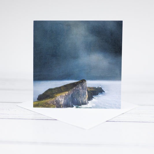 Neist Point Isle of Skye 140mm square greetings card