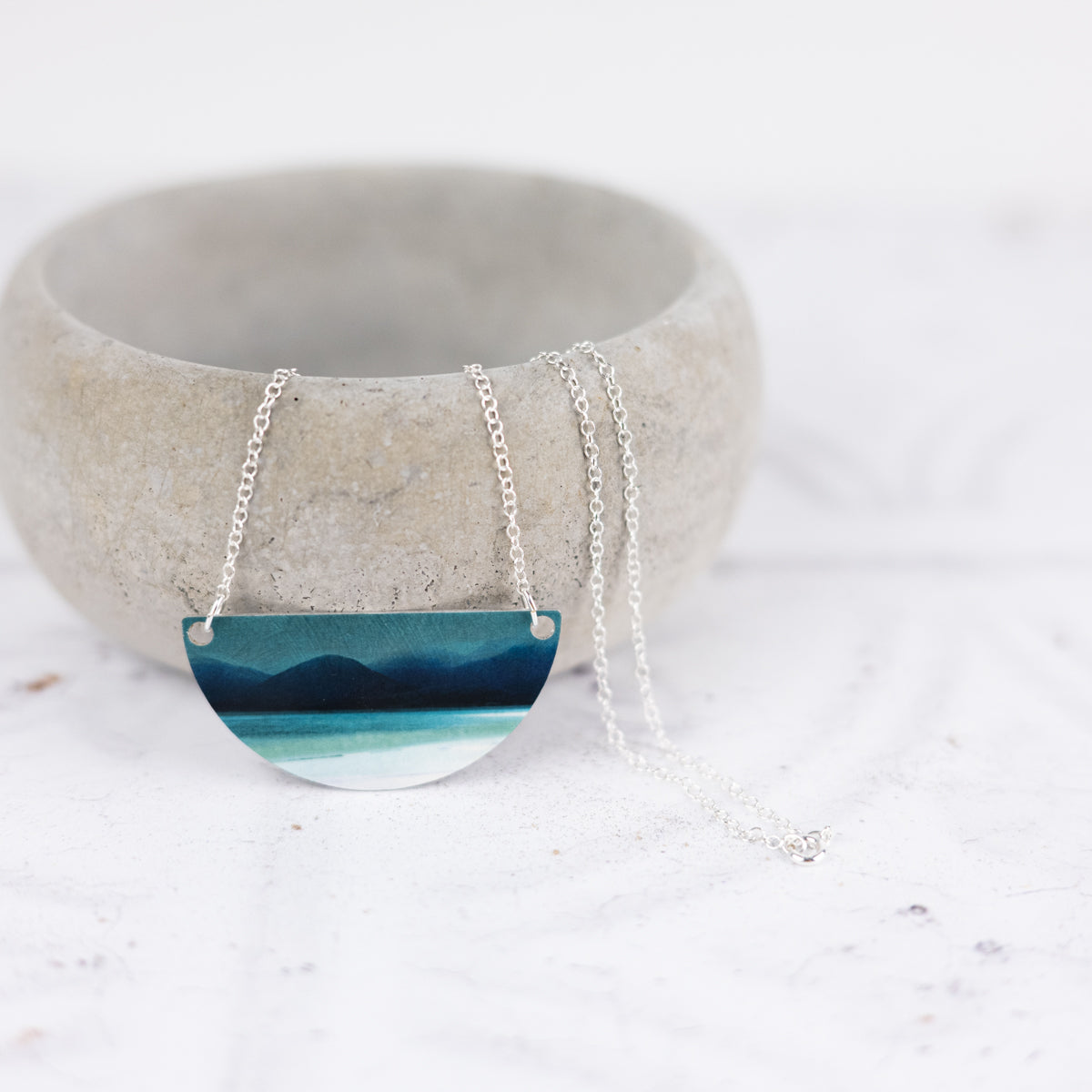 Horgabost Harris Aluminium and Silver Small Necklace