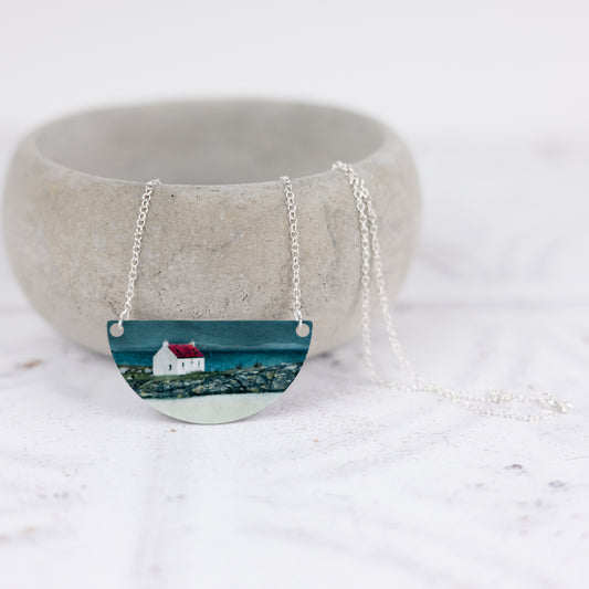 The Isle of Barra Aluminium and Silver Small Necklace