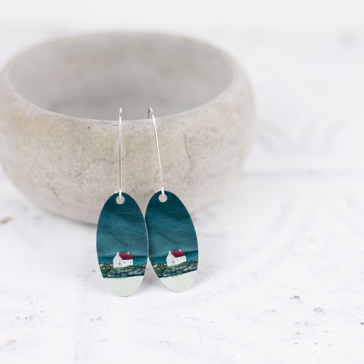 The Isle of Barra Aluminium and Silver Earrings