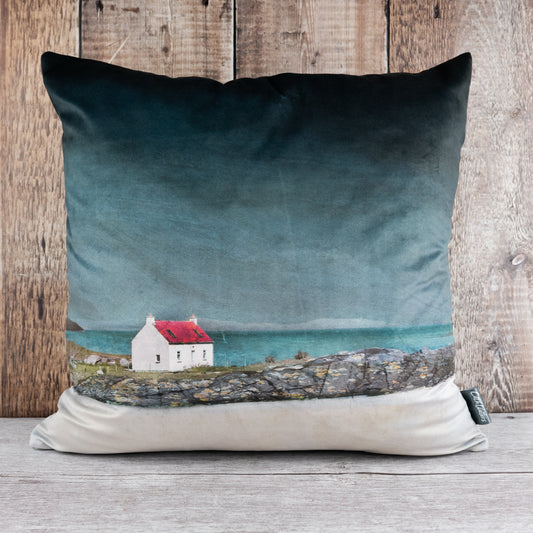 The Isle of Barra Velvet Cushion