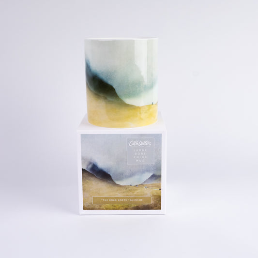 "The Road North" Glencoe  Large Bone China Mug