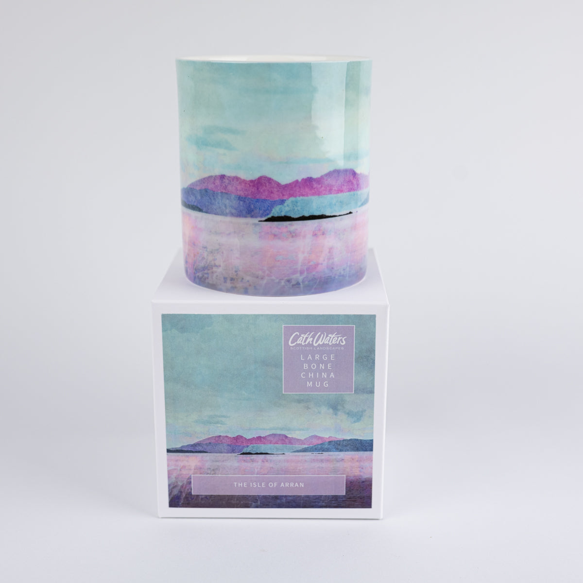 Arran over Sound of Bute  Large Bone China Mug