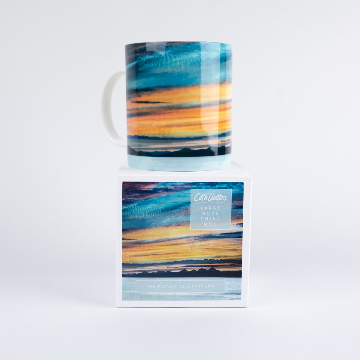Western Isles from Trotternish Isle of Skye Large Bone China Mug