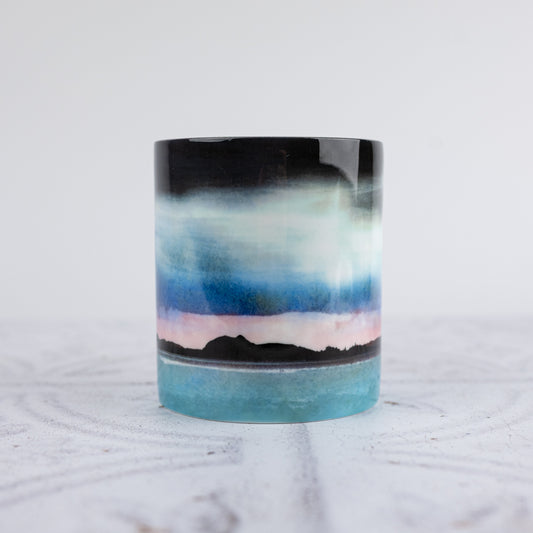 Edinburgh Skyline from East Lothian Large Bone China Mug