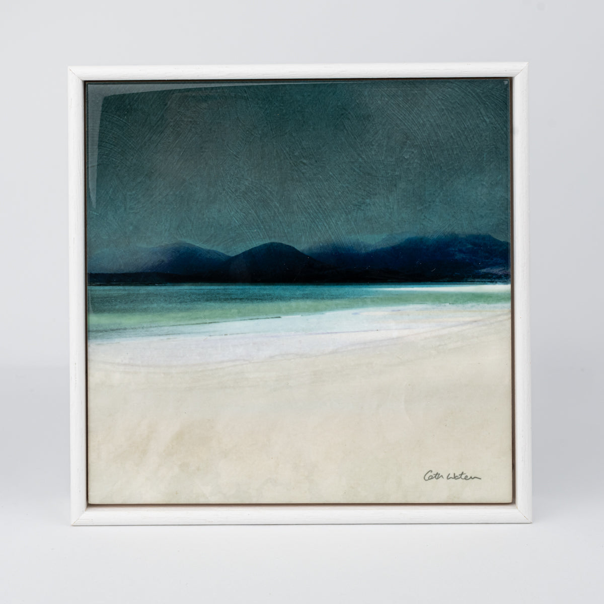 Horgabost Harris Wood Framed 6" ceramic tile