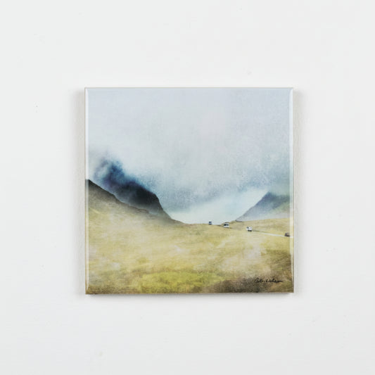 "The Road North" Glencoe Inlaid Ceramic Tile