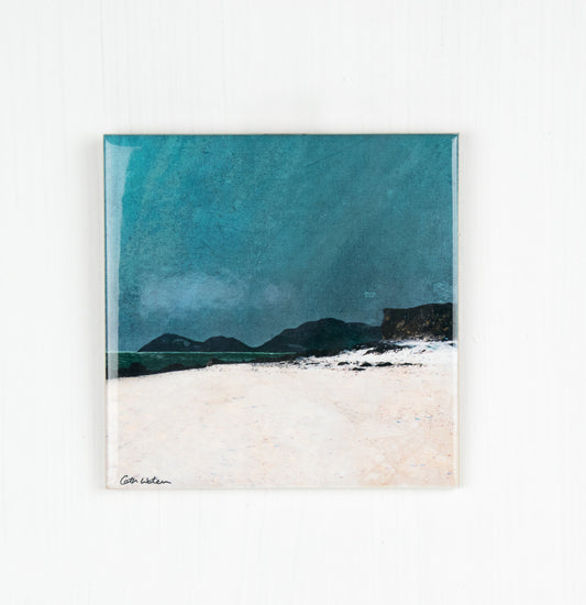 Harris from Coral Beach Isle of Skye Inlaid Ceramic Tile