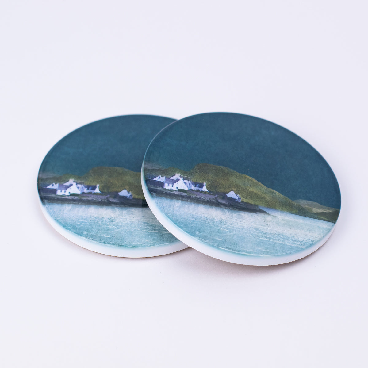 Slight Seconds Set of Four Mixed Ceramic Coasters