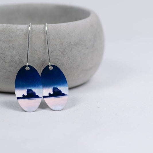 Talisker Sundown Aluminium and Silver Earrings