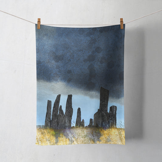The Calanais Stones Lewis Cotton Tea Towel