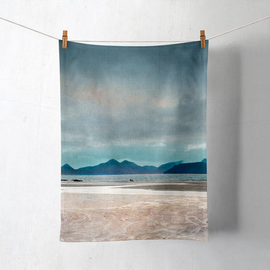 “A walk on the beach” Skye from Applecross Cotton Tea Towel